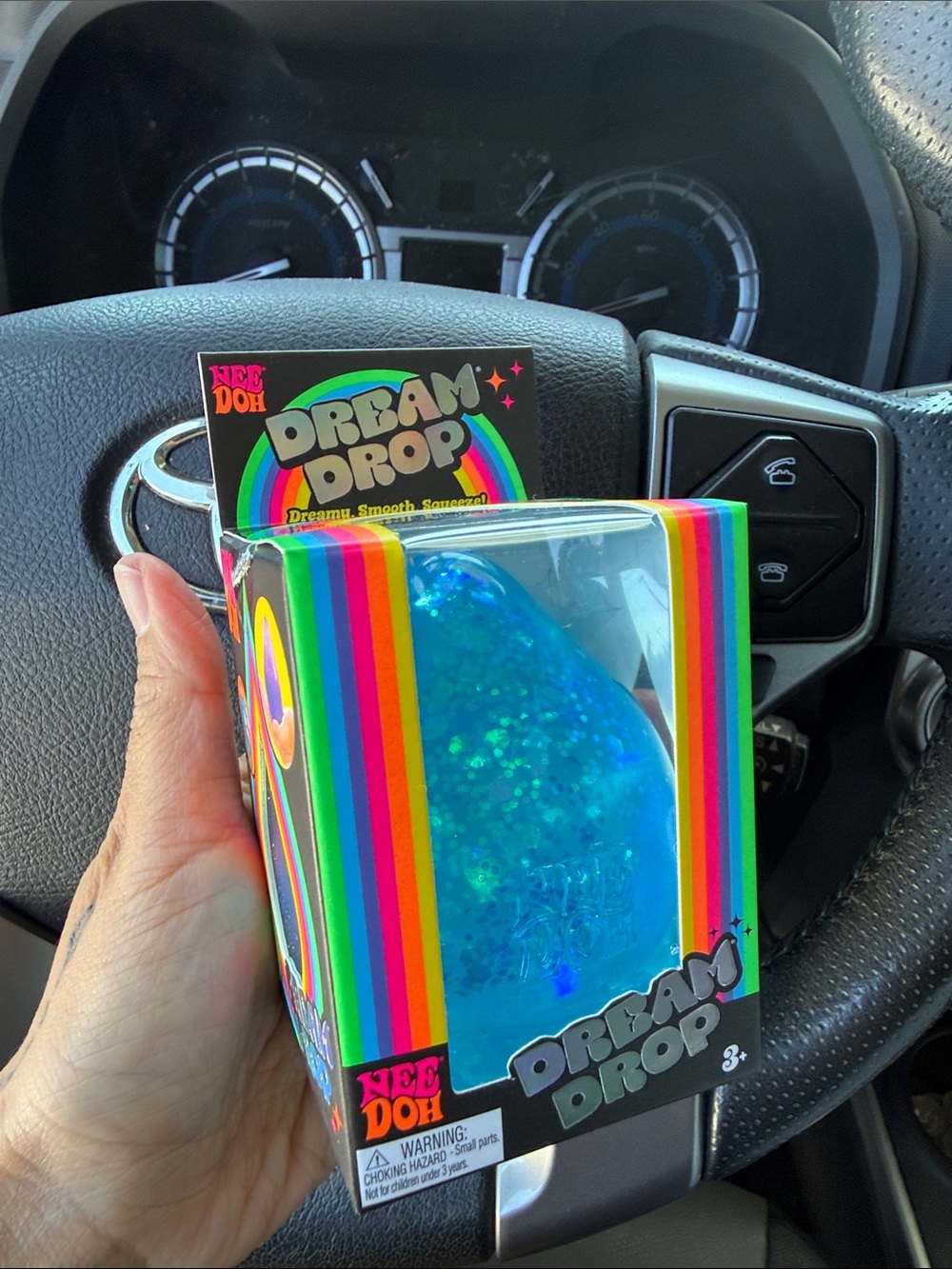 BNIB NeeDoh Dream Drop, Blue Glitter